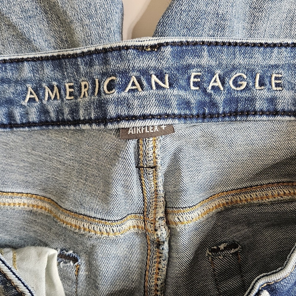 American Eagle AirFlex Slim Jeans Mens 32x32 Light Wash Stretch Denim - Picture 4 of 6